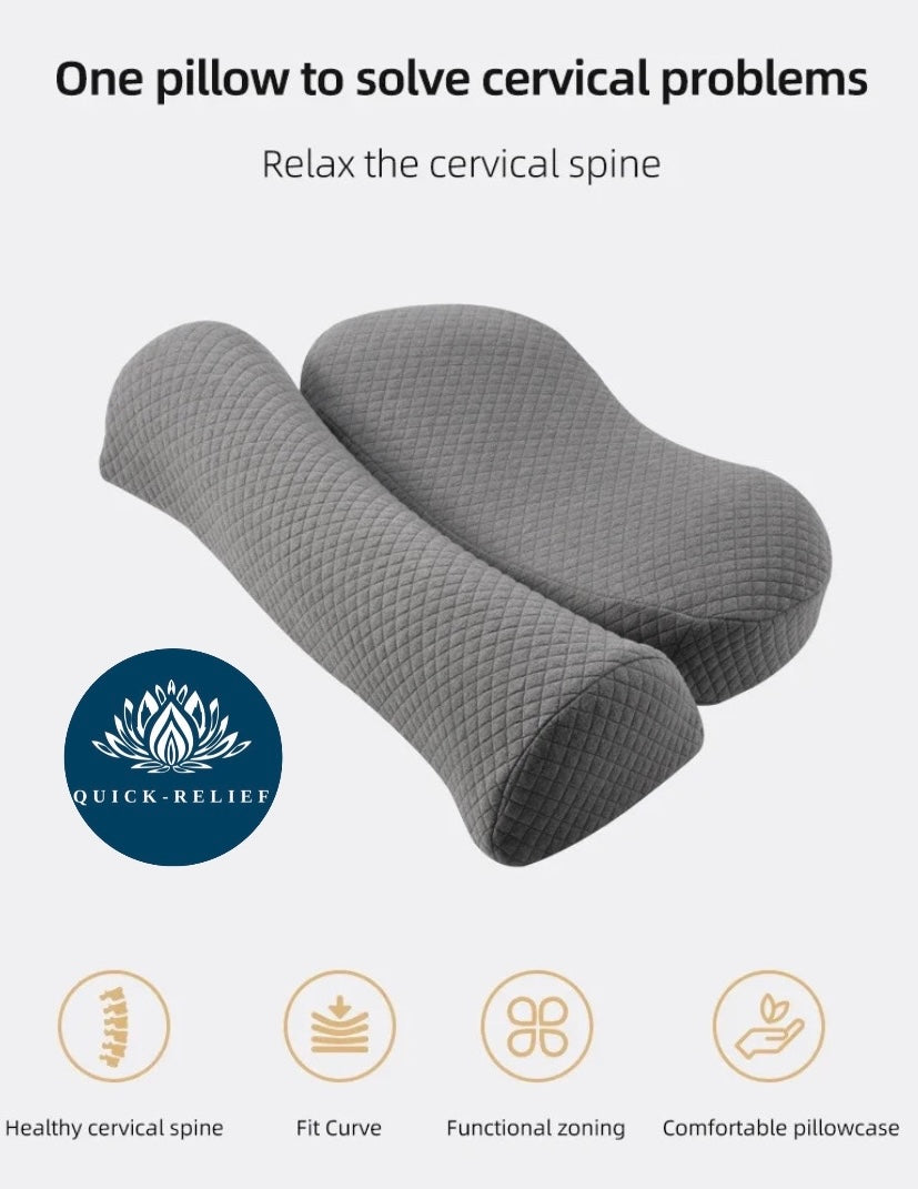 Double neck support pillow