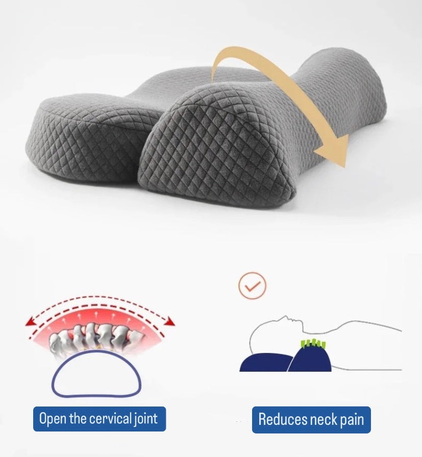 Double neck support pillow