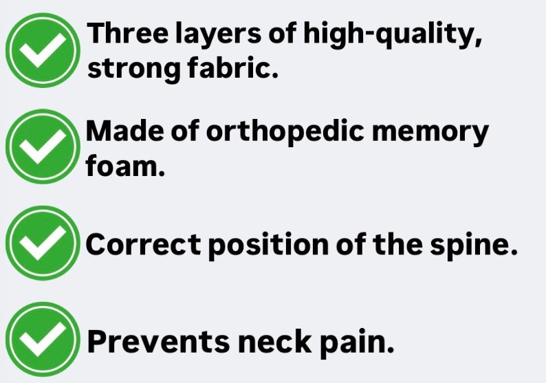Double neck support pillow