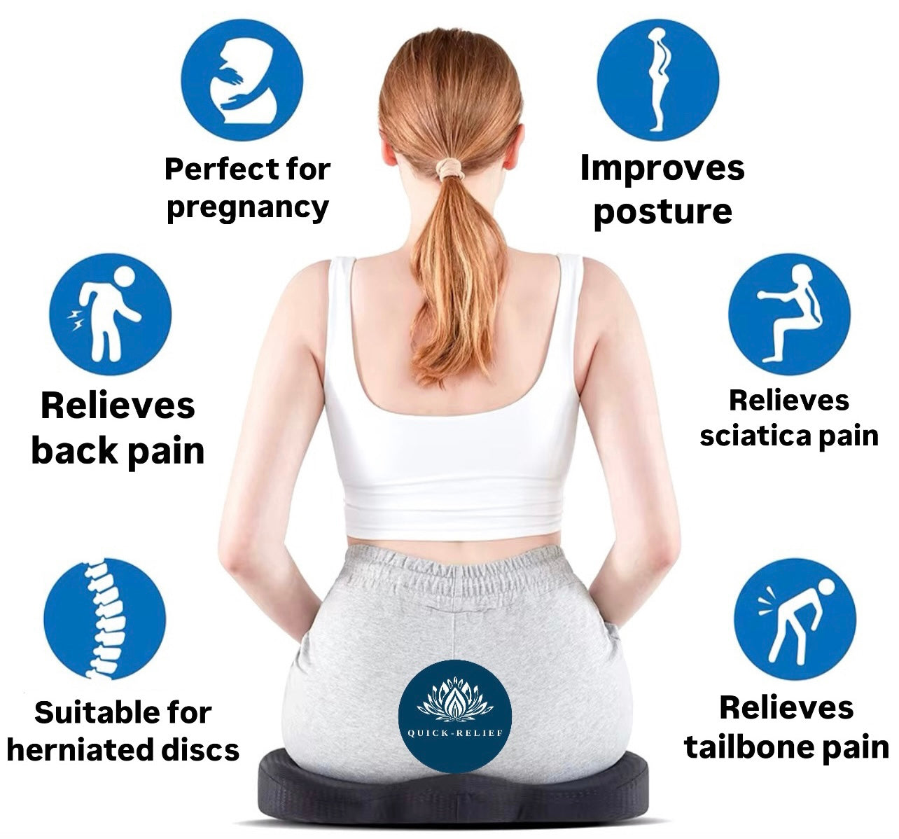 Orthopeadic seat cushion- set
