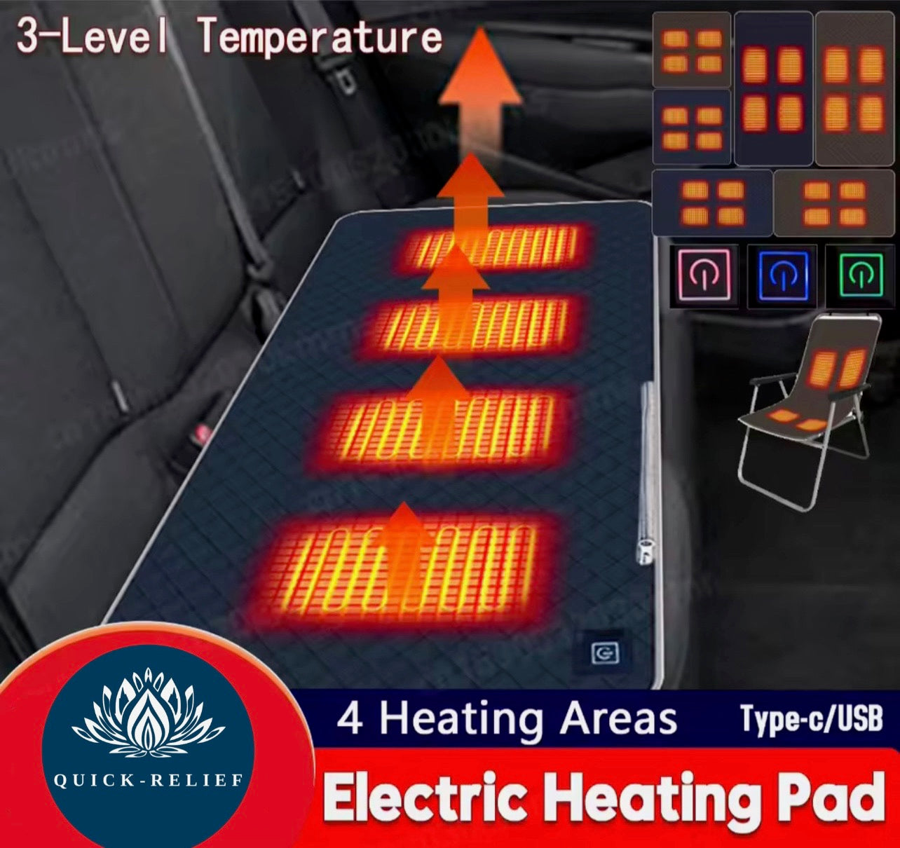 Heating seat cushion