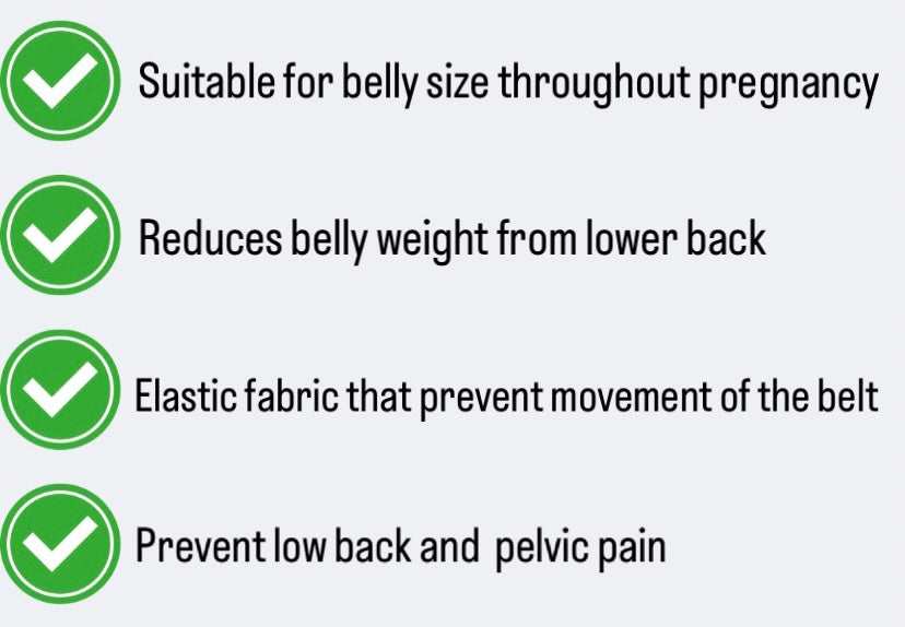 Pregnancy belly support belt