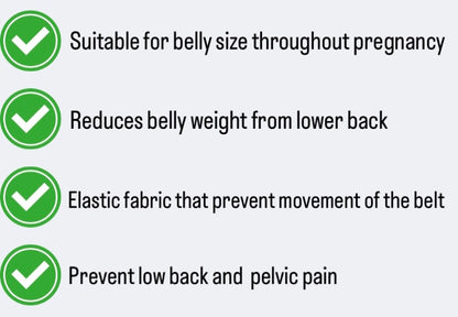 Pregnancy belly support belt