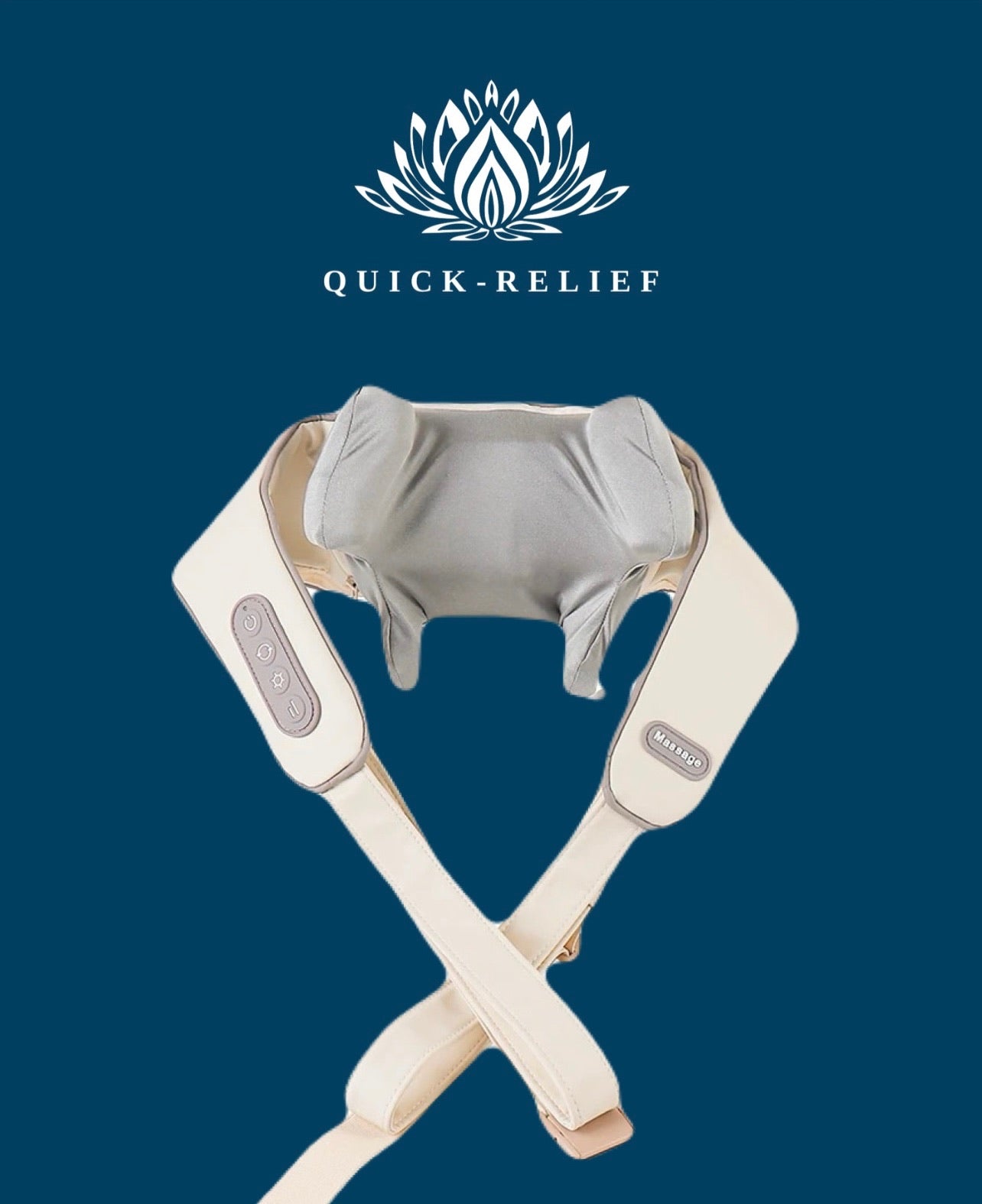 Shiatsu neck massager