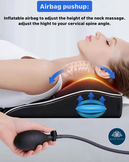 Massage+heating backrest