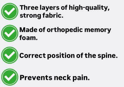 Double neck support pillow