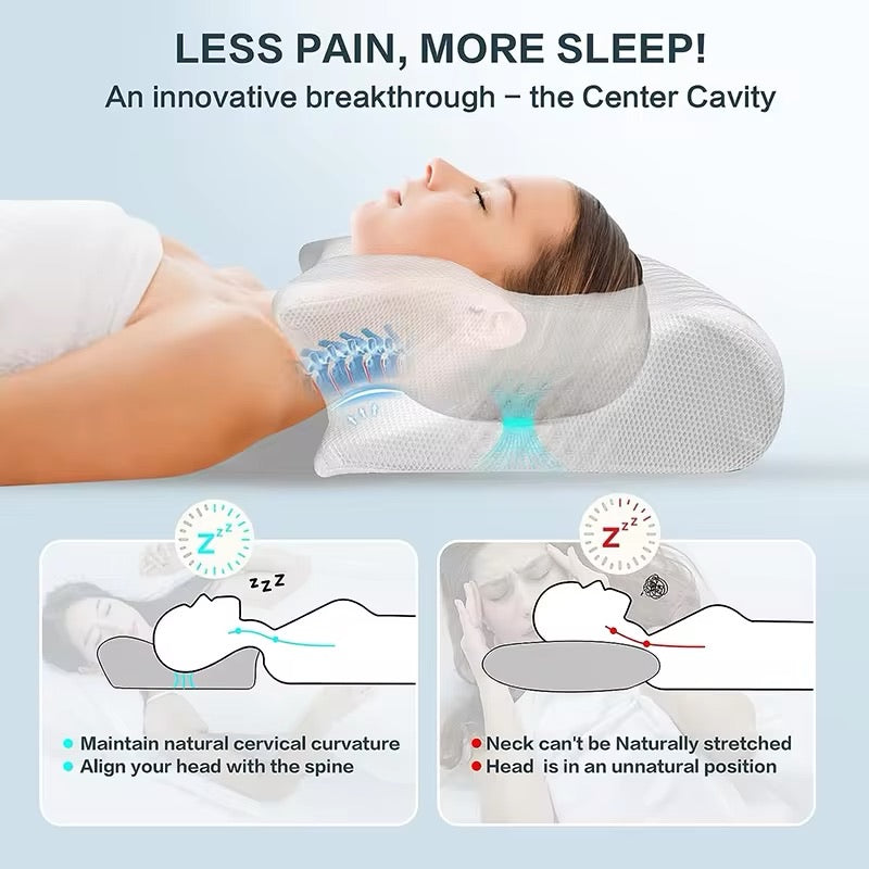 Orthopeadic butterfly pillow